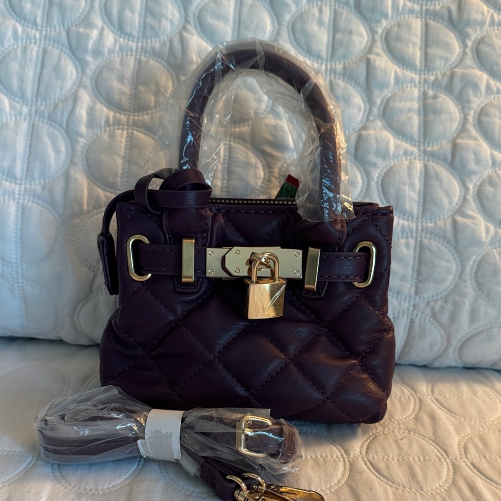 Badgley Mischa Purple Quilted Handbag